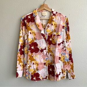 Sezane Florence Shirt 36 Silk Blouse
